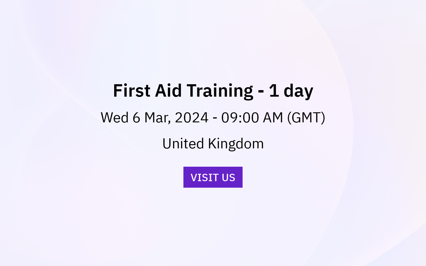 First Aid Training 1 Day 9391